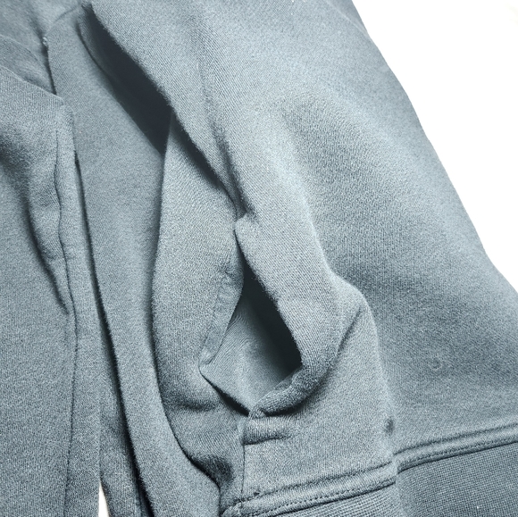 Nike Womens Large Hoodie Black Long Sleeve Cowl Neck Drawstring Stretch - Picture 9 of 9